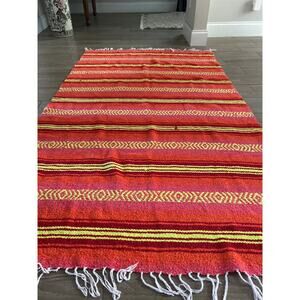 Colorful throw rug 3.6x6 feet.